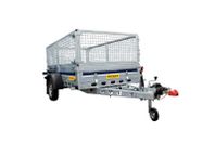 WT Trailer, Bromsade släp, med gallergrindar