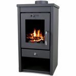 Braskamin 7kW - Verkningsgrad 80% - Fri frakt