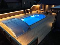 POOLPAKET 7,00x3,20x1,50 LED ,POOLTAK Värmare