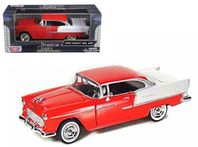 Chevrolet Bel Air 1955 - röd/vit - skala 1:24