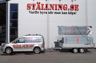 Boggitrailer inkl. byggställning 182 m2