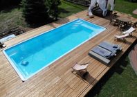 Glasfiberpool 7,60x3,20x1,50 komplett , LED
