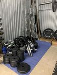 Curlstång rak stång hantlar vikter