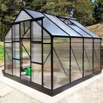 Växthus 7,2m² - Utökad odlingshöjd - REA