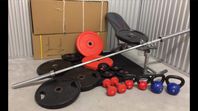 Gym träning skivstång 50mm vikter