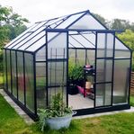 Växthus 8,9m² - Utökad odlingshöjd