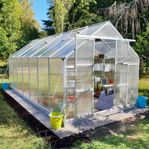 Växthus 12,4m² - Utökad odlingshöjd - REA