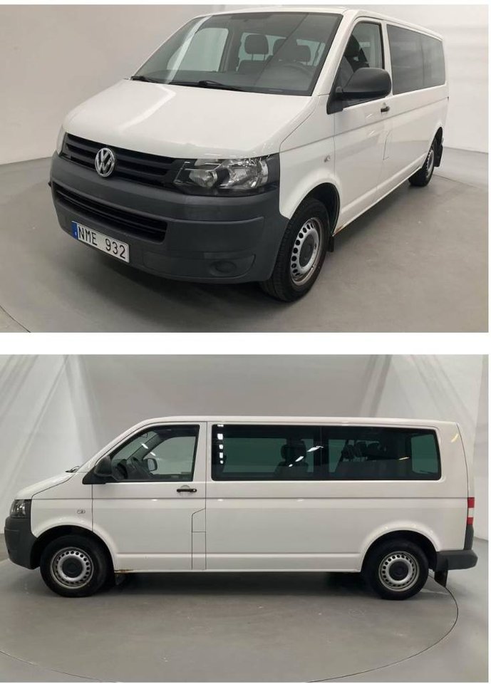 Volkswagen Transporter 9 sits...