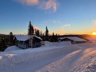 Fjällstuga vid slalombacken i Borgafjäll