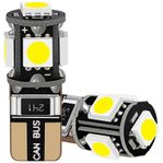 Led diod lampa T10 W5W 5 st 5050 SMD dioder canbus 2-pack