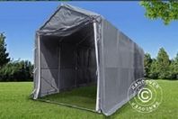 Lagertält PRO XL 4 x 10 x 3,5 x 4,59 m PVC Grå 600 g/m²