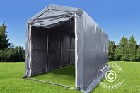 Lagerhall-Båthall PRO XL 3,5 x 8 x 3,3 x 3,94 m PVC Grå