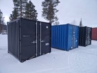 8 o 20 fots verktygscontainer med hyllor o låsbox