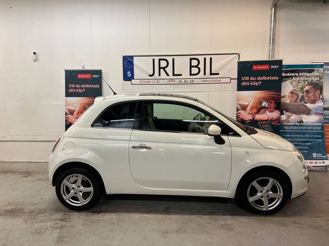 Fiat 500 1.2 8V Lounge MoK/Panorama/SoV-hjul – Niemi Bil