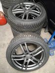 Mercedes C-klass 18 tum fälgar med Nya Conti 225/45R18 dubb