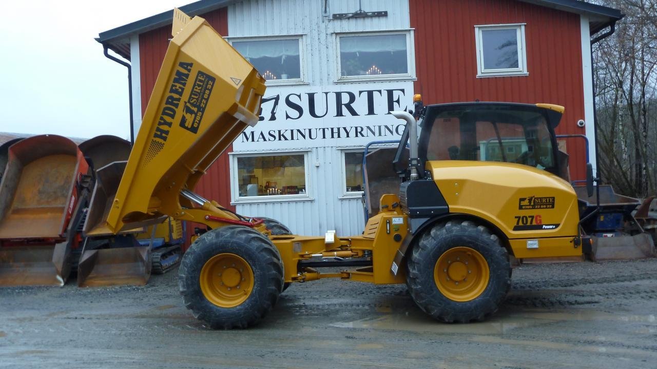 Hydrema 707G dumper uthyres