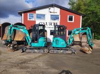 3 ton Kobelco grävmaskin uthyres