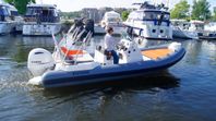 Zodiac Medline 6.8 Stock hull commissioned with Yamaha 200hp