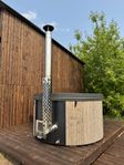 Rabatt! Badtunna med integrerad kamin. Snabb leverans!
