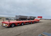 Rojo Trailer 4-axlad låglastande trailer Rak 18,5m