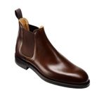 1400:- RABATT CROCKETT & JONES - CHELSEA V DARK BROWN WAX