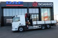 DAF Ny XD 370 FAN Brädgårdsbil med Fassi kran