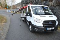 Ford Transit Flak med Kran ML 180,3