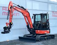 Kubota U56-5 med rotortilt , FABRIKSNY