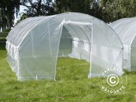 Tunnelväxthus 4x8x2m, 32m², transparent - växthus