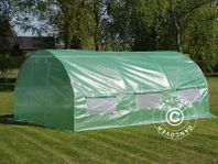 Tunnelväxthus 3x4,5x2m, 13,5m², grön - växthus, växttunnel
