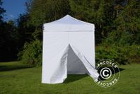 Snabbtält FleXtents Basic v.2, 2x2m vit, inkl. 4 sidor