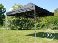 Snabbtält FleXtents Basic v.2, 2x2m svart - partytält