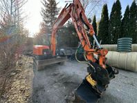 Doosan DX60R Bandgrävare med Engcon rotor och redskap SE VID