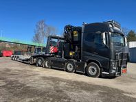 Volvo FH16 750 8x2*6 Kranbil inkl Maskin / Bärgningstrailer