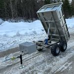 Atv-vagn med hydralisk tipp 1600 kg