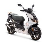 Peugeot speedfight 4 pure white/gold EU-moped 2023 kampanj