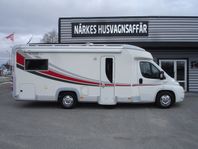 Kabe Travelmaster 740 LB Låga Långbäddar Alde 3kw/Lastvikt 1