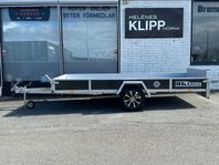 Släp Stor tippbar flakvagn T750kg BK Hengeren L345*B165cm