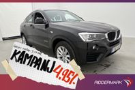 BMW X4 xDrive20d 190hk Taklucka H/K Värm Navi 4,95% Ränta