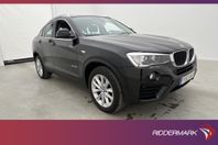 BMW X4 xDrive20d 190hk Taklucka H/K Värm Navi Keyless Drag