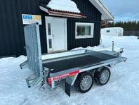 Temared ny Maskintrailer 2700kg för minigrävare bo