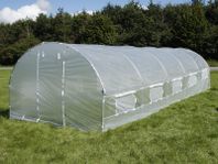 Tunnelväxthus 3x8x2m, 24m², transparent - växthus