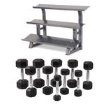 Komplett hexhantelset 2-32,5 kg ink. ställ med FRI FRAKT