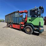 Scania G124 6x2/4 - Med kran og grab - Video!