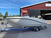 Quicksilver 555 Open visningsex med Mariner 115hk fyrtakt