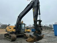 Volvo EC250DL Bandgrävare med rotor, grävsystem och skopor S