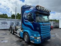 Scania R490, 84.000mil, Timmerbil, Ny serv, Ny besikt