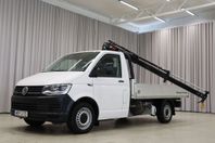 Volkswagen Transporter DSG 4M Flak Kran HIAB 6300Mil Momsbil