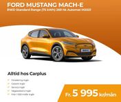 Ford Mustang Mach-E RWD SR Teknikpkt - Privatleasing fr 5995
