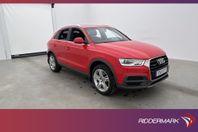 Audi Q3 2.0 TDI Q 184hk Sport edt Kamera Pano H-skinn Drag